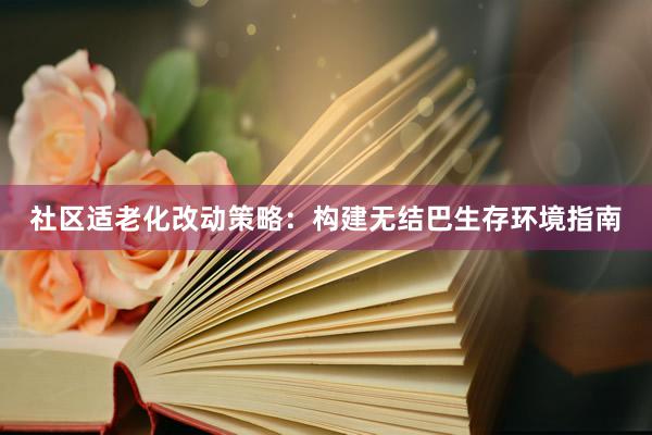 社区适老化改动策略：构建无结巴生存环境指南