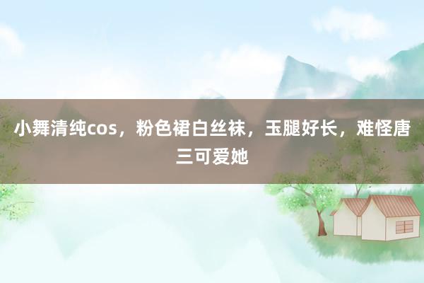 小舞清纯cos，粉色裙白丝袜，玉腿好长，难怪唐三可爱她