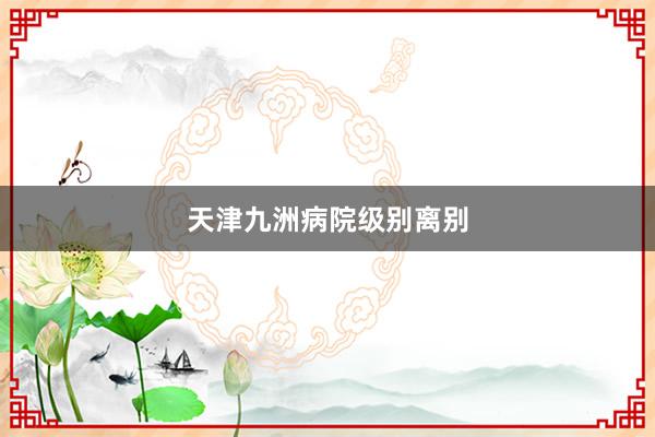 天津九洲病院级别离别