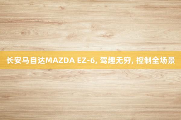 长安马自达MAZDA EZ-6, 驾趣无穷, 控制全场景